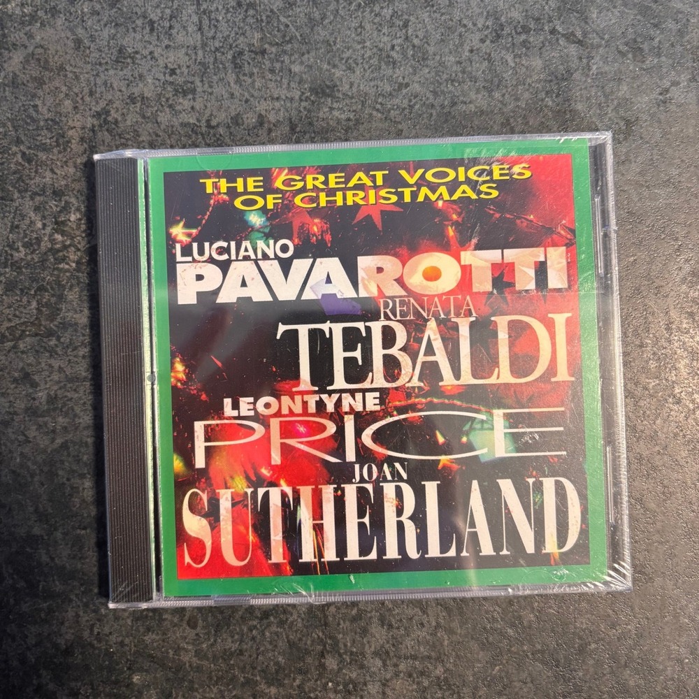 The Great Voices of Christmas CD Pavarotti Tebaldi Price Sutherland 1994 New